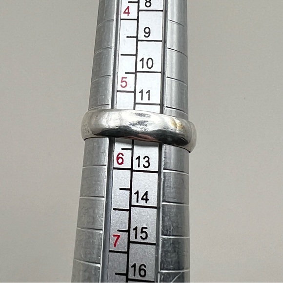 New Rhodochrosite Stone Silver Overlay Ring Size 5.5 - Picture 7 of 8